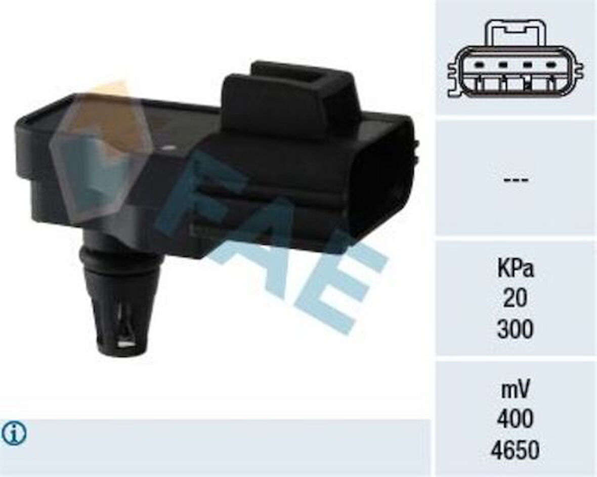 FAE 15098 Emme Manifold Hava Giriş (Map) Sensörü Transit V347 2.2TDCI 2.4TDCI 06-14 Boxer III Jumper III 2.2HDI 06-13 6C119F479AB