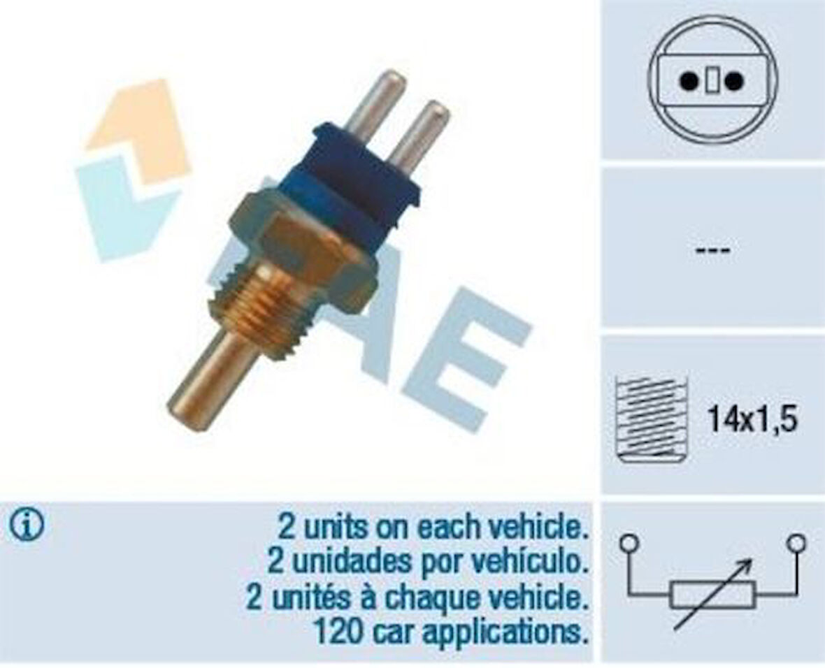 FAE 32580 Sıcaklık Sensörü (Klima) W202 93-00 W124 85-93 S124 86-92 W126 85-90 A0085424517