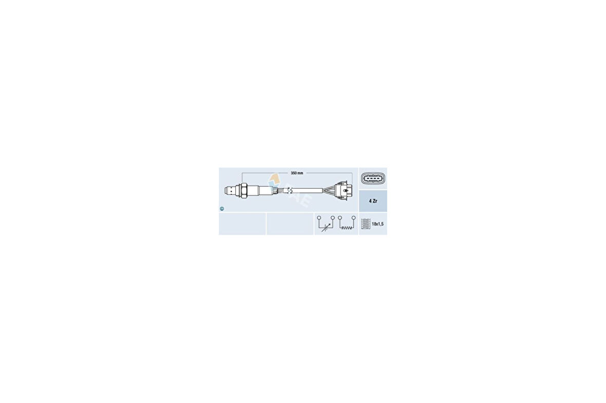 FAE 77155 Oksijen Sensörü 2.Konum Corsa C Astra G Meriva A Z14Xe Z16Xe 855524