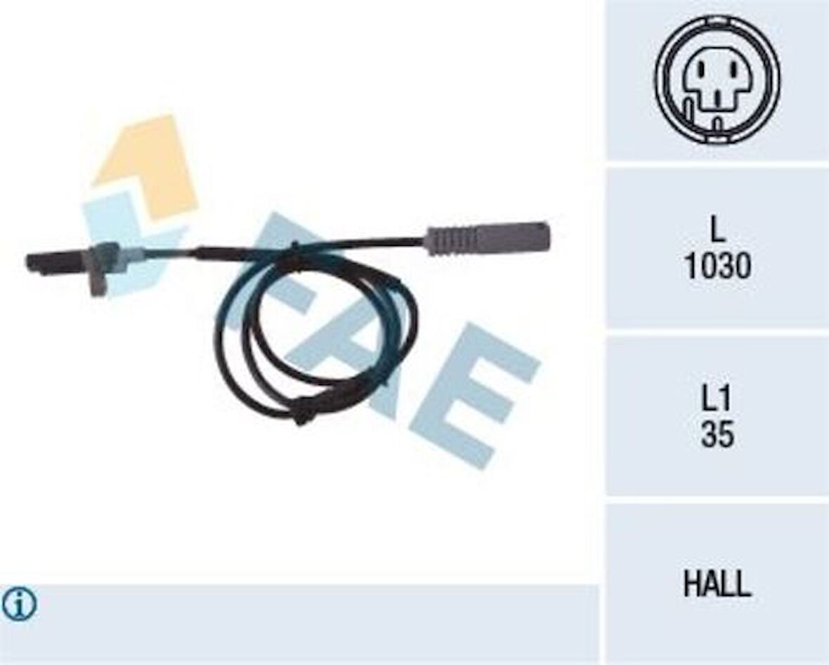 FAE 78043 ABS Sensörü Arka BMW E38 95-97 34521165533