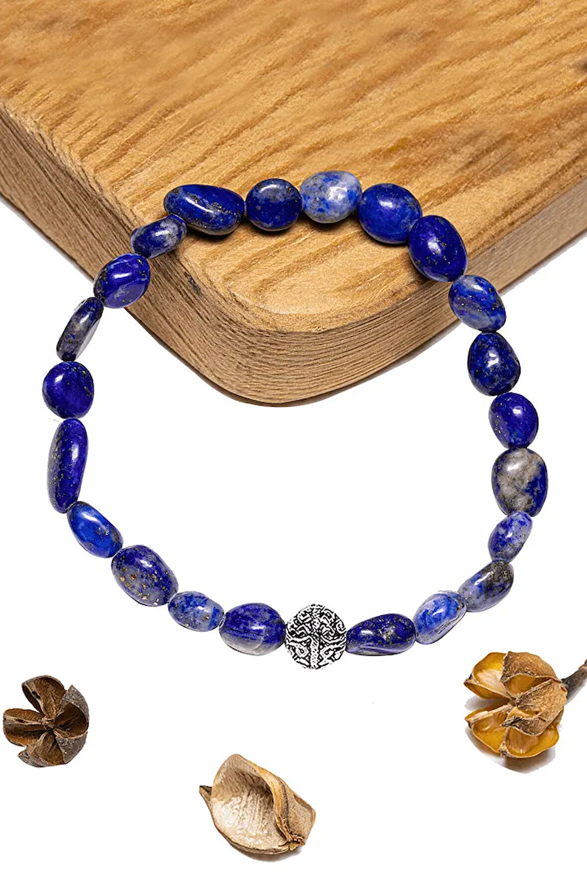 Sertifikalı Amorf Kesim Aaa+ Lapis Lazuli Taşı Bileklik - Afganistan