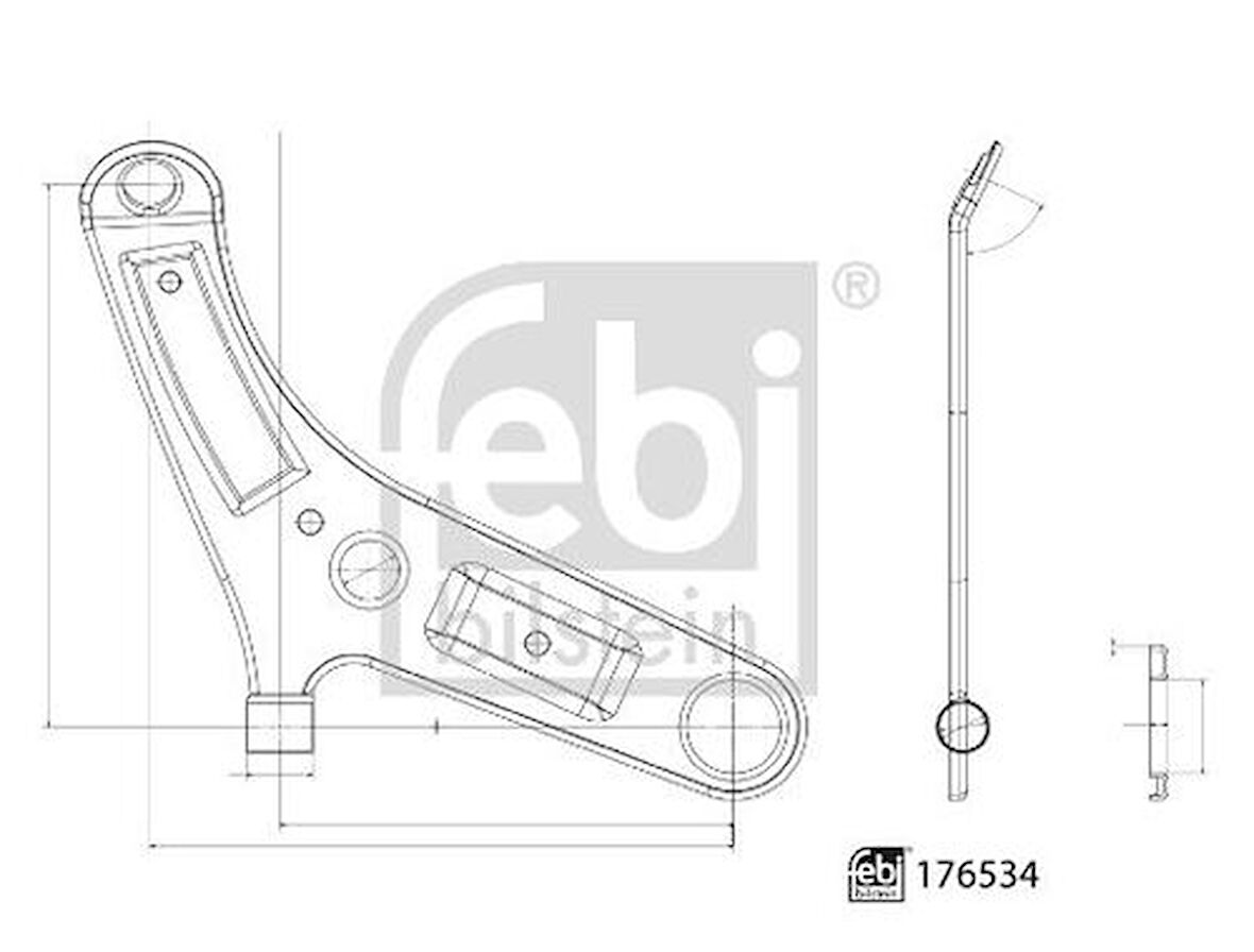 Febi 176534 Alt Salıncak Sağ Komple Nissan Qashqai J11 Kasa 2014- Renault Kadjar 2014- 545004EA0B