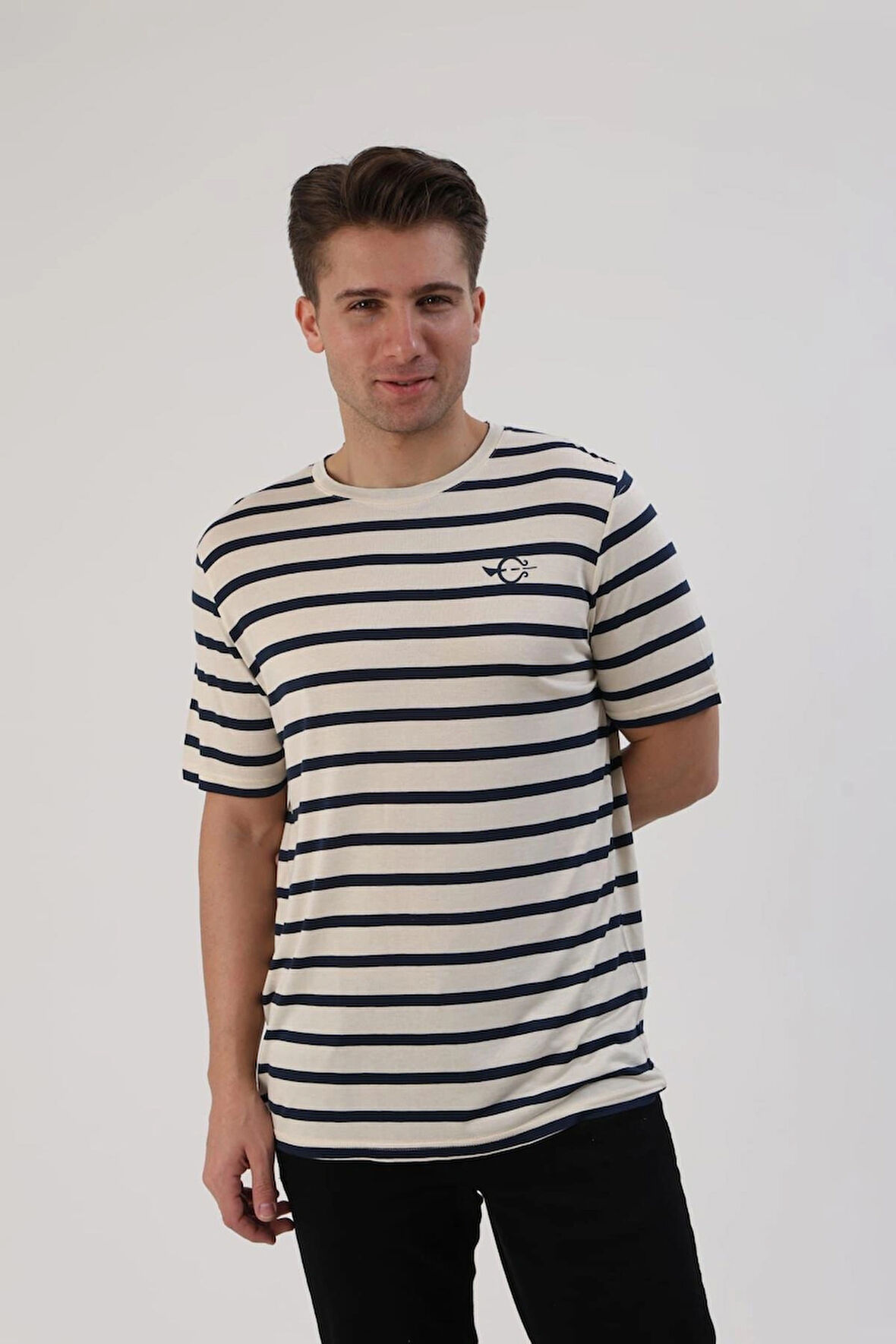 Fibula Moda Çizgili Erkek Tişört