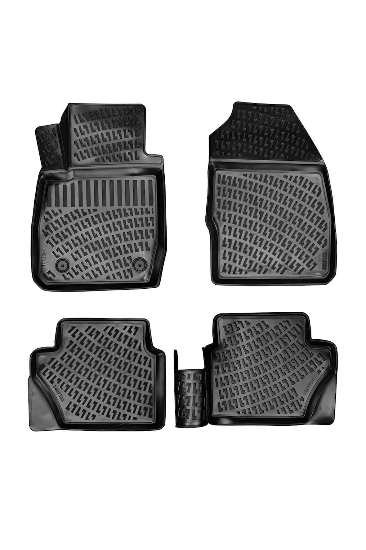 Ford Fiesta 2011 Araca Özel Tasarım 3D Havuzlu Paspas