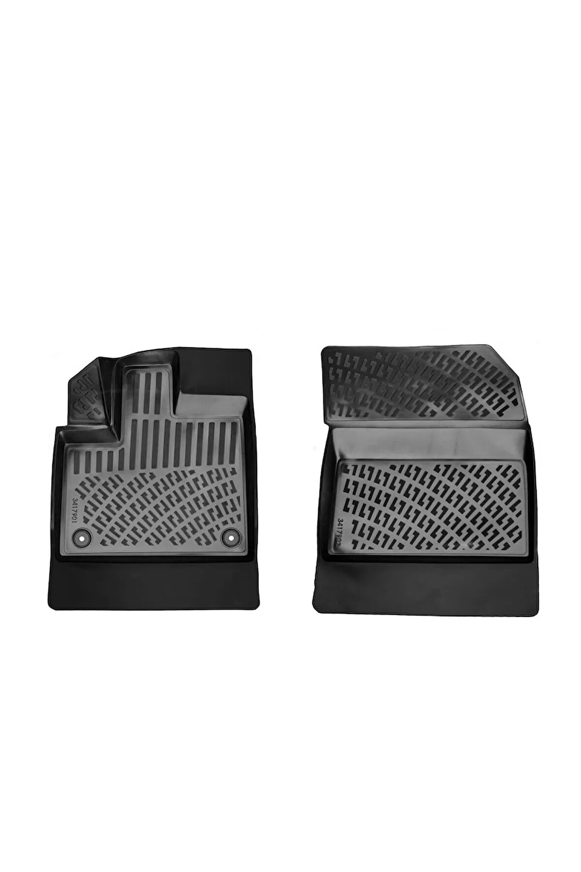 Peugeot Partner PANELVAN (2 Parça) 2022 Araca Özel Tasarım 3D Havuzlu Paspas