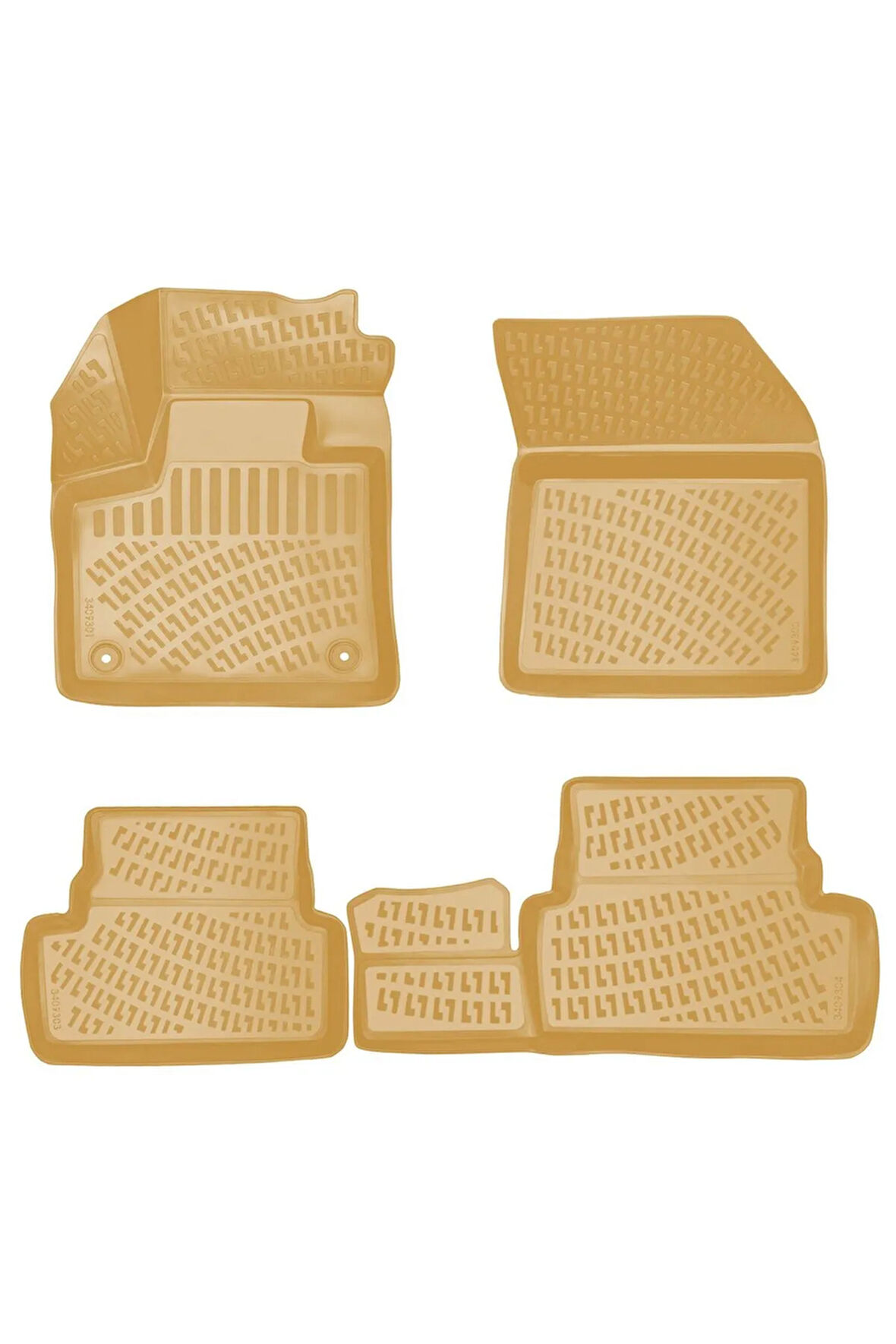 DS 7 Crossback 2020 Araca Özel Tasarım 3D Havuzlu Bej Paspas