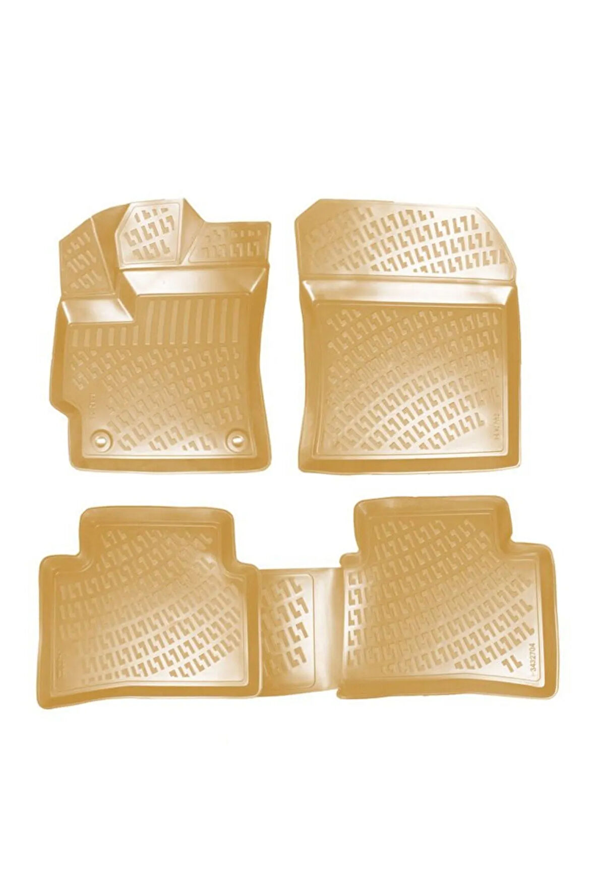 Toyota Corolla 2021 Araca Özel Tasarım 3D Havuzlu Bej Paspas