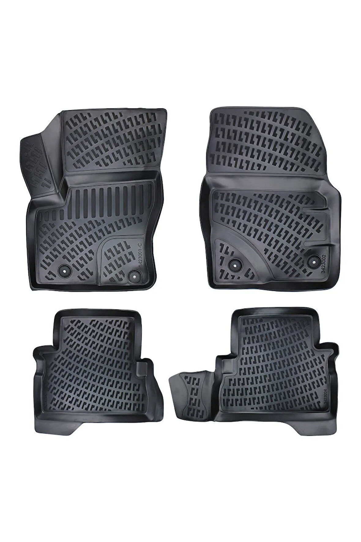 Ford C-max 2008 Araca Özel Tasarım 3D Havuzlu Paspas