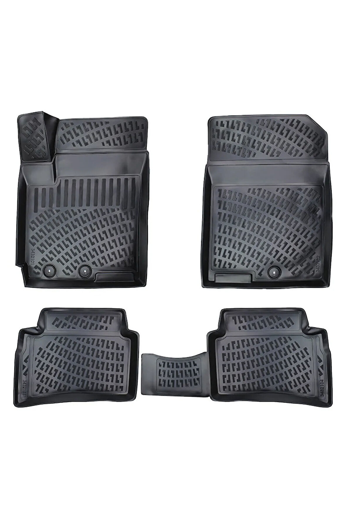 Kia Rio 2018 Araca Özel Tasarım 3D Havuzlu Paspas