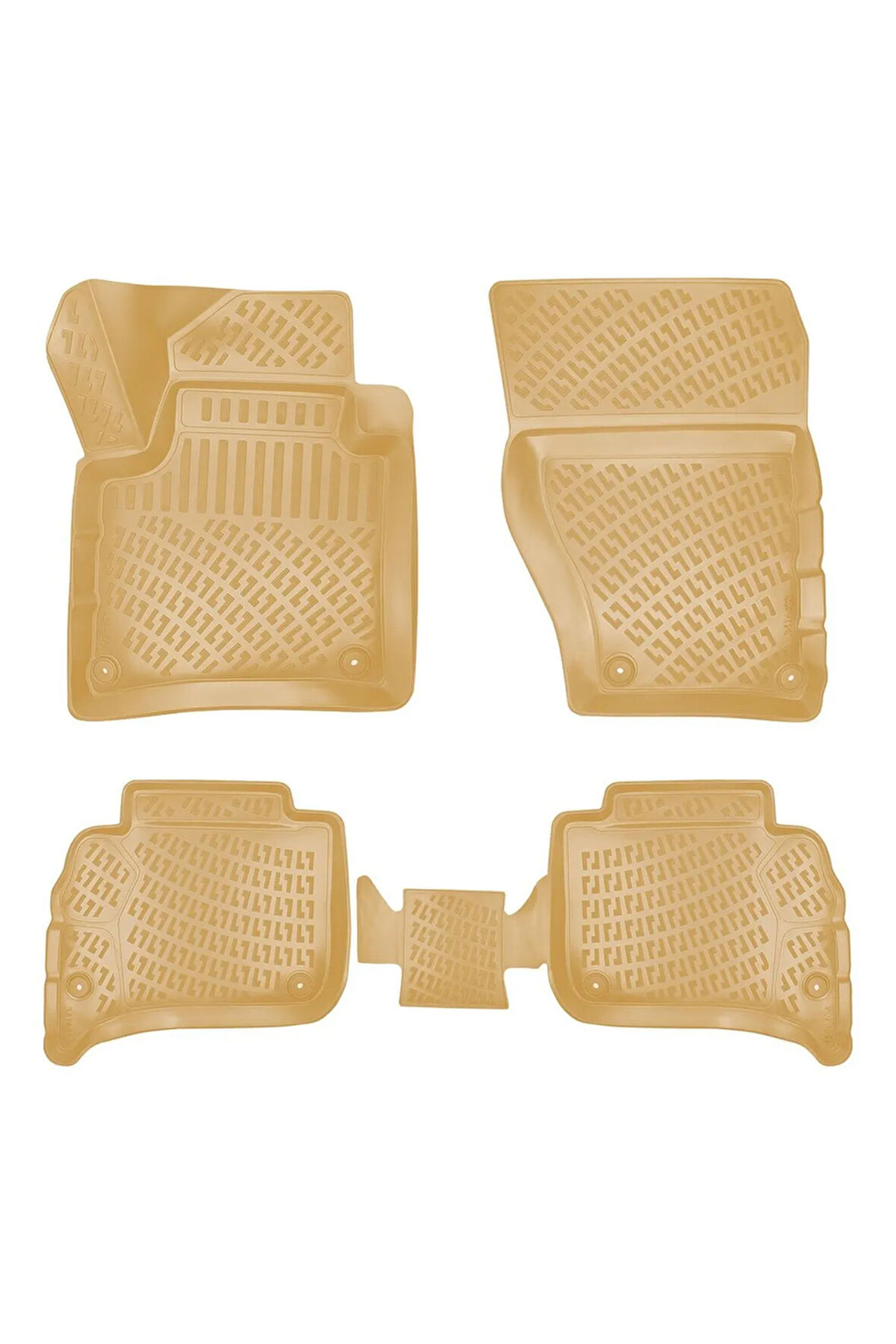 Porsche Cayenne 2023 Araca Özel Tasarım 3D Havuzlu Bej Paspas