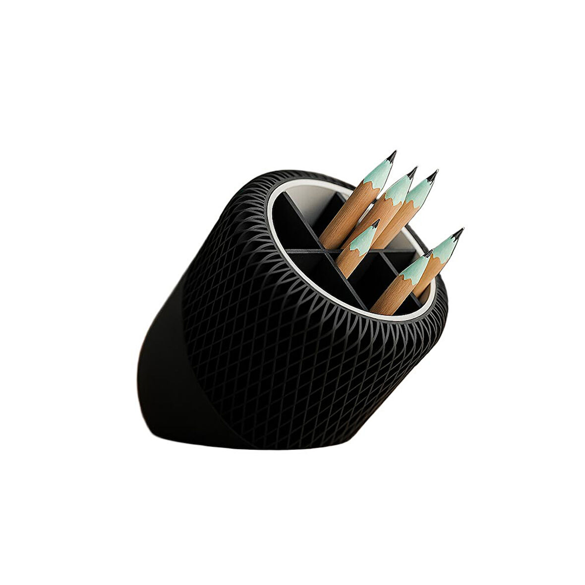 Modern Eğik Tasarımlı Kalemlik