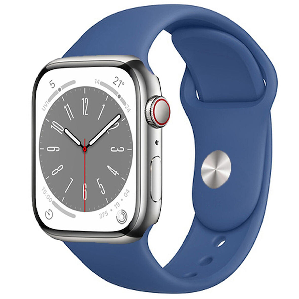 Forzacase Apple Watch Serisi 42-44-45-49 mm Uyumlu Silikon Kordon Kayış - FC005