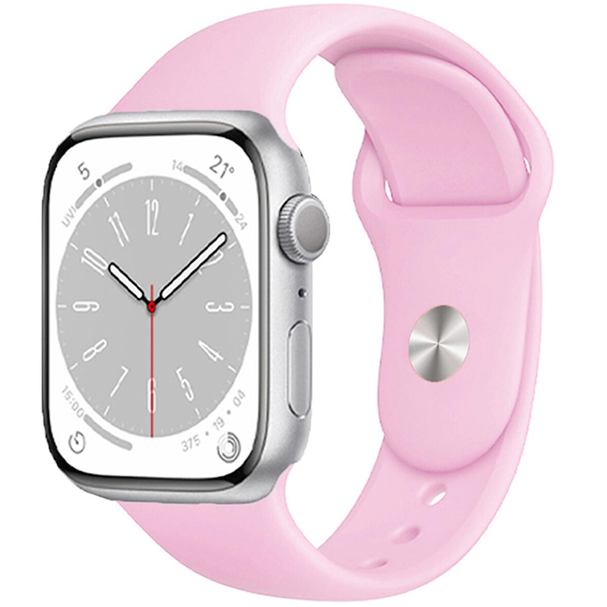 Forzacase Apple Watch Serisi 42-44-45-49 mm Uyumlu Silikon Kordon Kayış - FC005