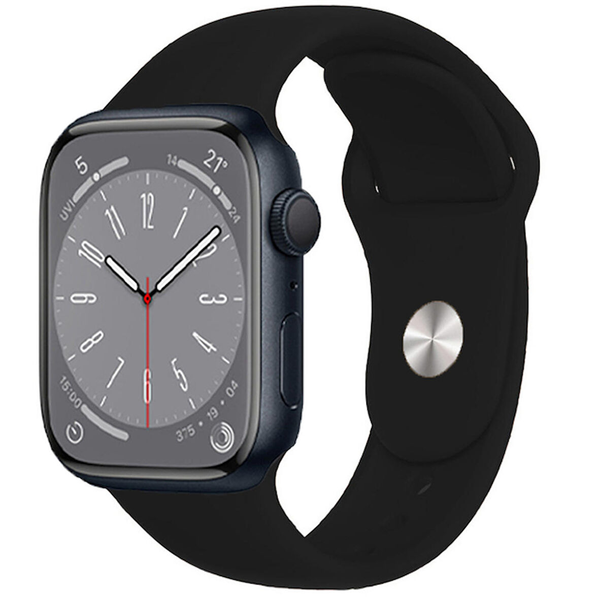 Forzacase Apple Watch Serisi 42-44-45-49 mm Uyumlu Silikon Kordon Kayış - FC005