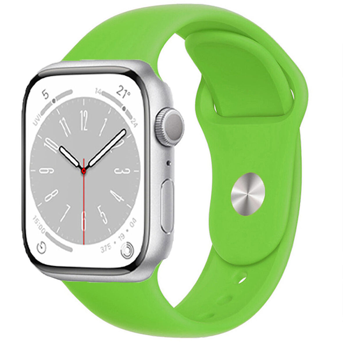 Forzacase Apple Watch Serisi 42-44-45-49 mm Uyumlu Silikon Kordon Kayış - FC005