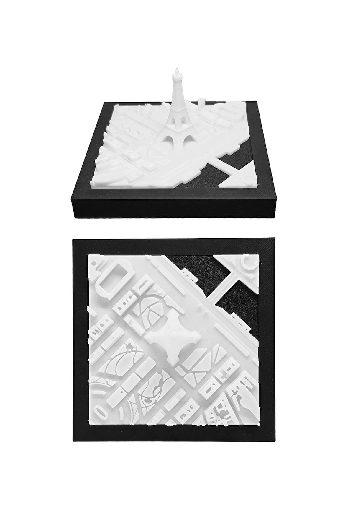 Fransa Paris Eiffel Tower Eyfel Kulesi Minyatür Duvar ve Masa Dekorasyonu Üç Boyutlu Mini Tablo