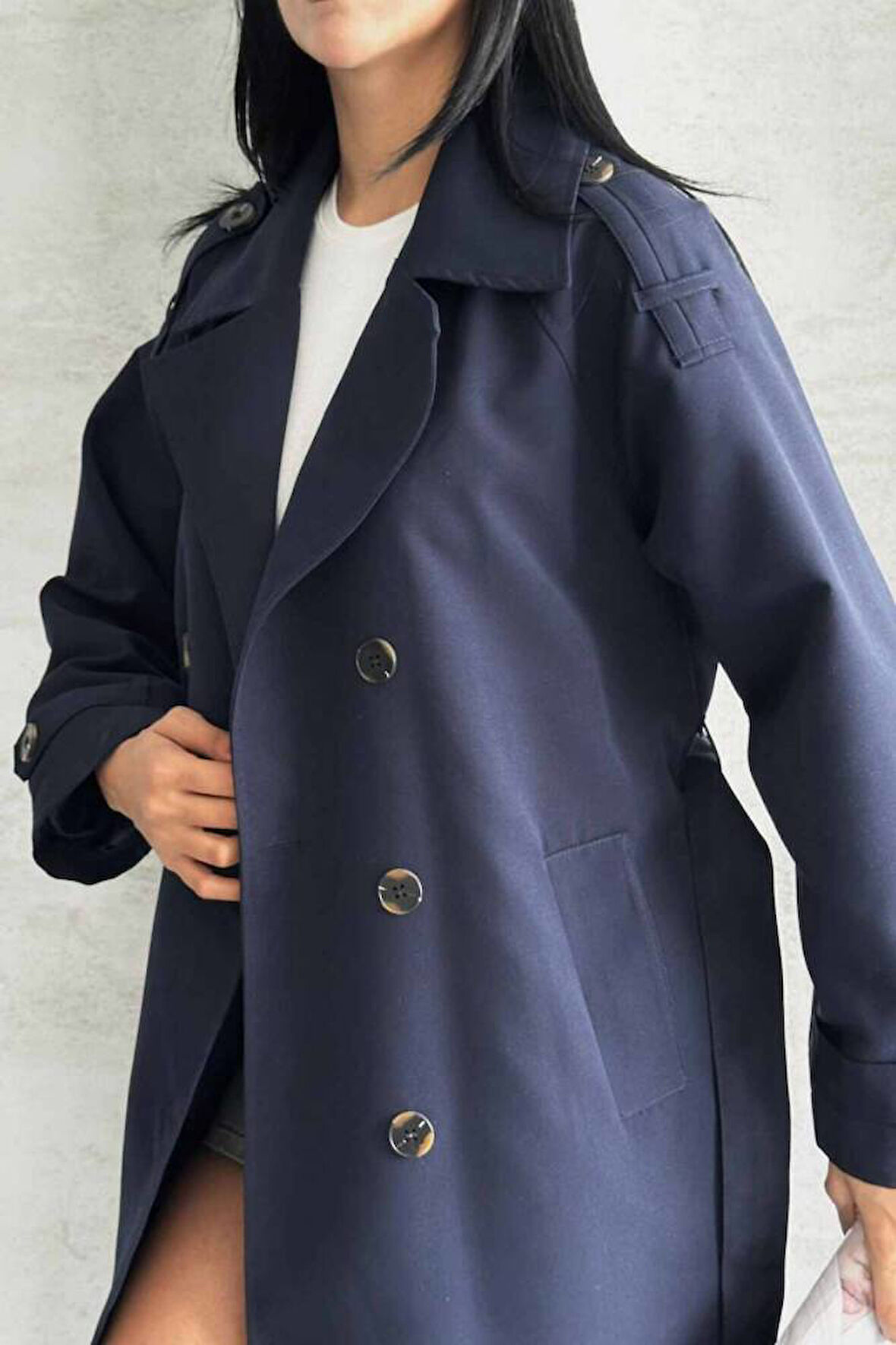 TRENÇKOT UZUN BOY KUŞAKLI VE ASTARLI PREMIUM KALİTE