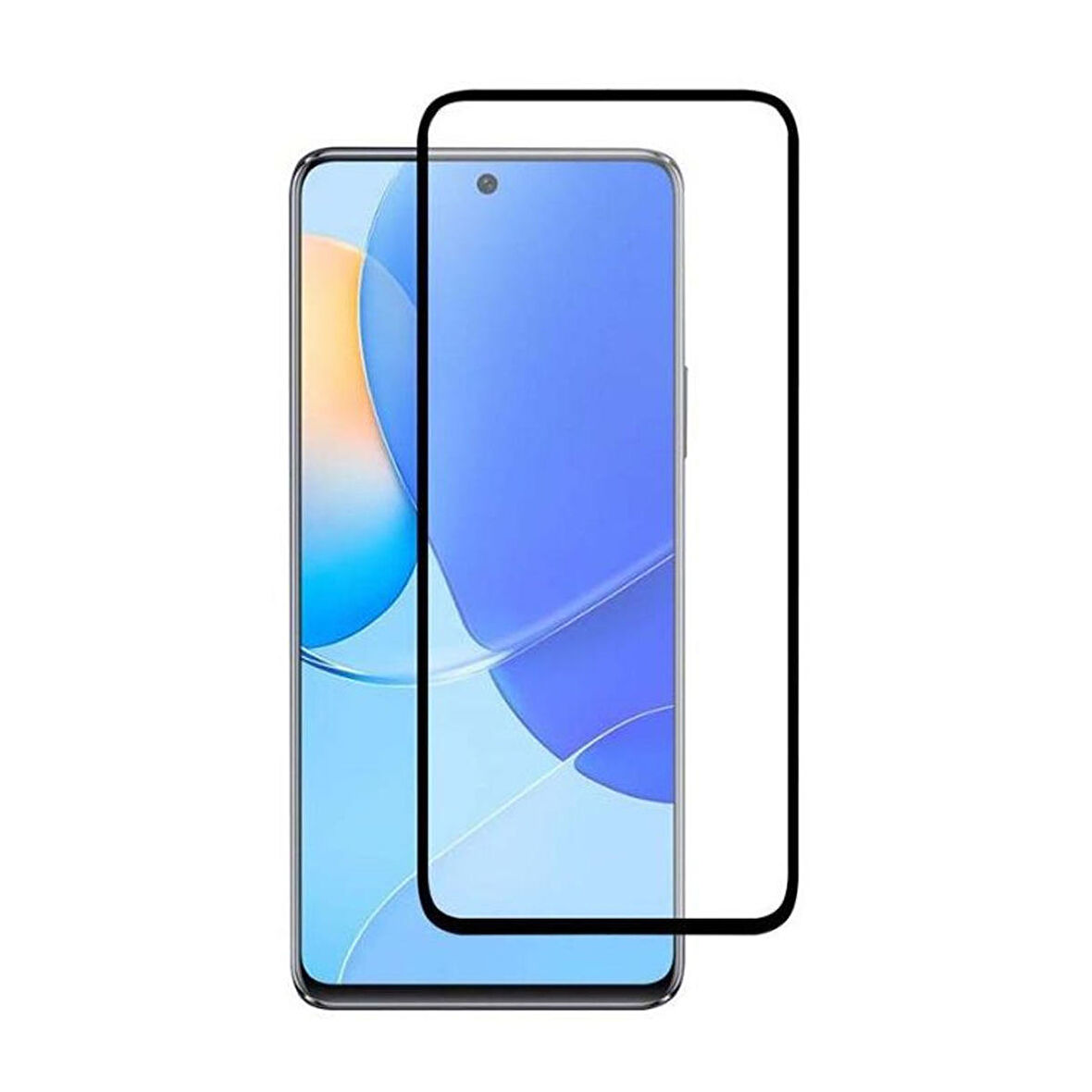 Forzacase Huawei Nova 9 SE ile uyumlu Çerçeveli Tam Kaplayan Temperli Ekran Koruyucu - FC003