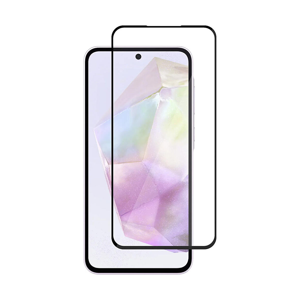 Forzacase Samsung Galaxy A55 Çerçeveli Tam Kaplayan Temperli Ekran Koruyucu - FC003