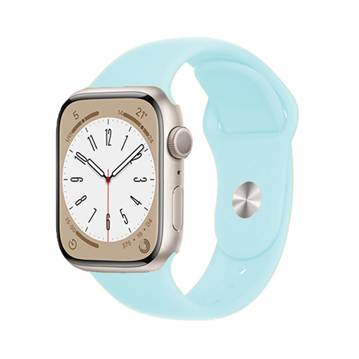 Forzacase Apple Watch 38 / 40 / 41 mm uyumlu Silikon Kordon Kayış - FC004