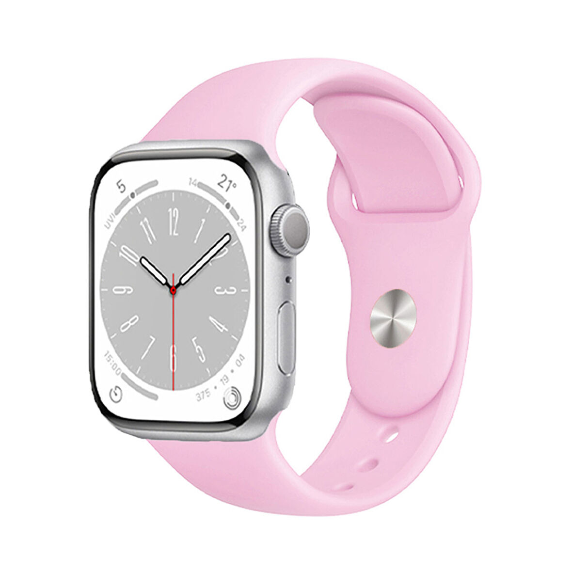 Forzacase Apple Watch 10 Series 46mm ile uyumlu Silikon Kordon Kayış - FC005