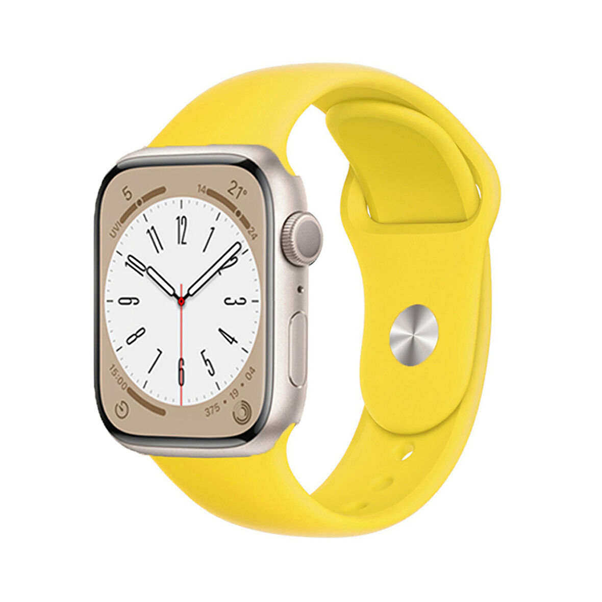 Forzacase Apple Watch 10 Series 46mm ile uyumlu Silikon Kordon Kayış - FC005