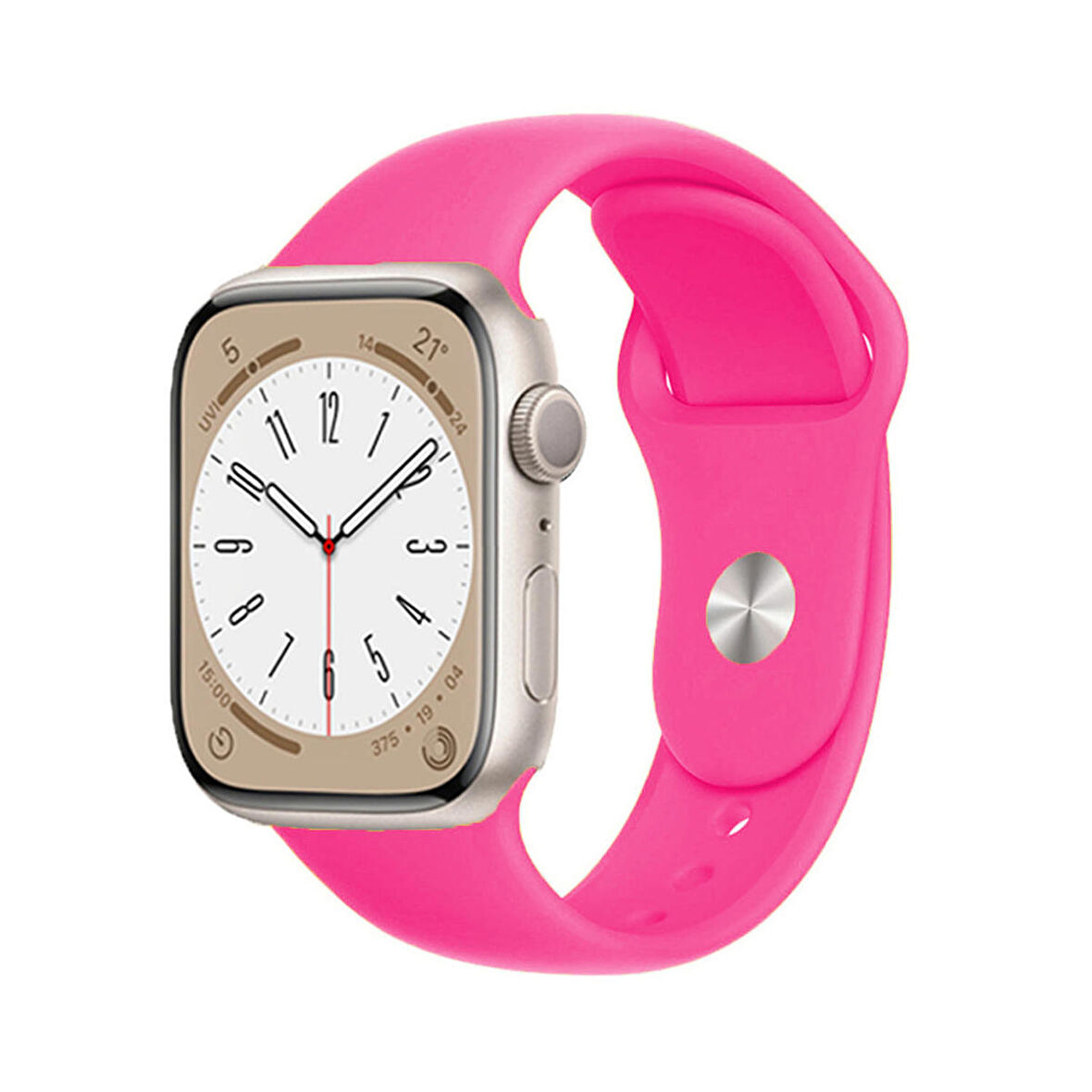 Forzacase Apple Watch 42 / 44 / 45 / 49 mm uyumlu Silikon Kordon Kayış - FC005