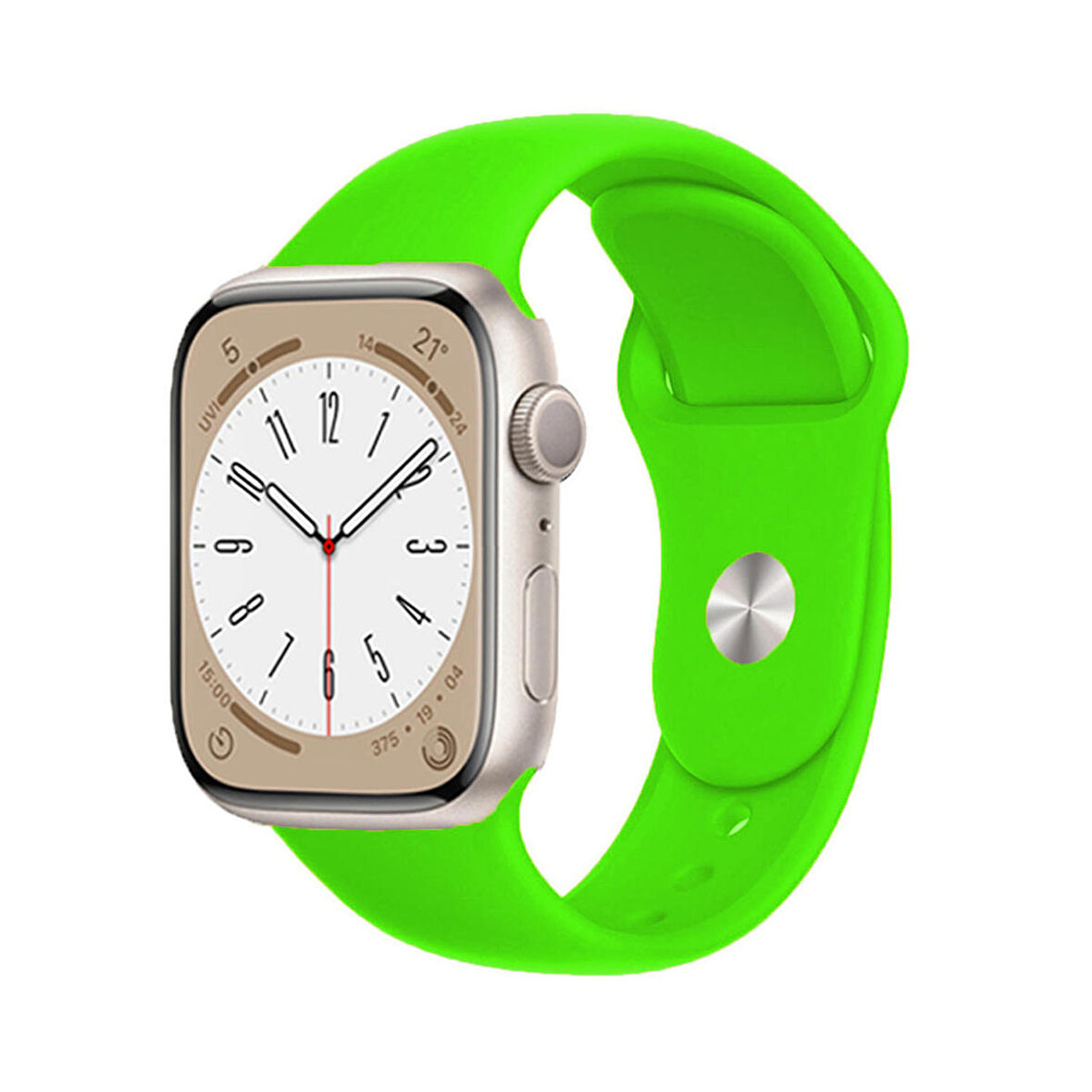 Forzacase Apple Watch 42 / 44 / 45 / 49 mm uyumlu Silikon Kordon Kayış - FC005