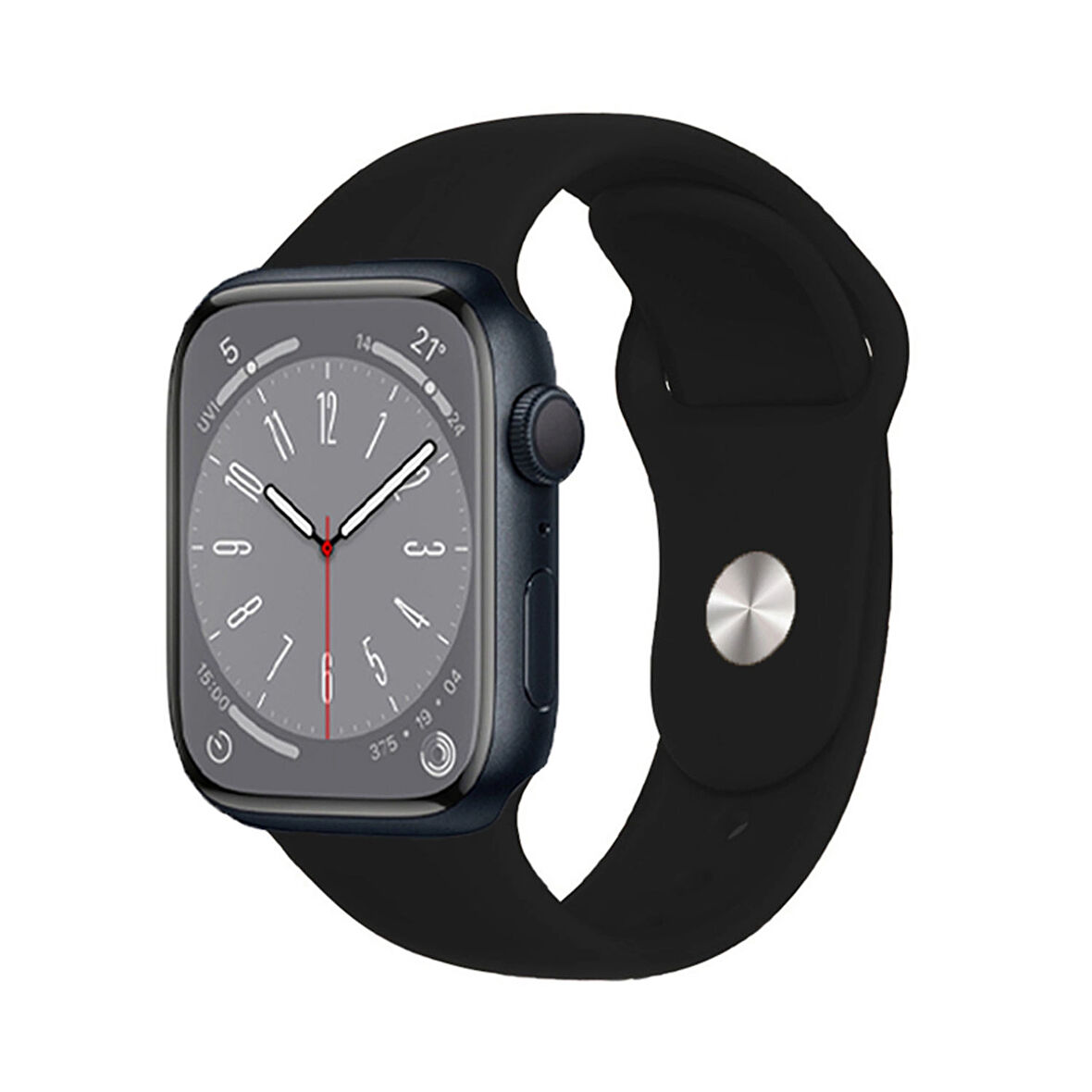 Forzacase Apple Watch 11 46mm ile Uyumlu Silikon Kordon Kayış - FC005
