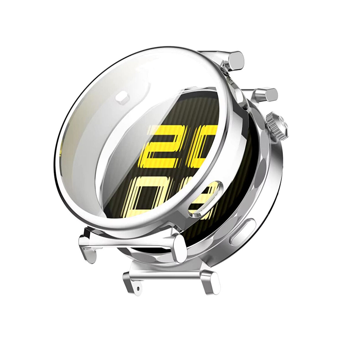 Forzacase Huawei Watch GT5 41mm ile uyumlu Önü Kapalı Ekran Korumalı Silikon Kılıf - FC010