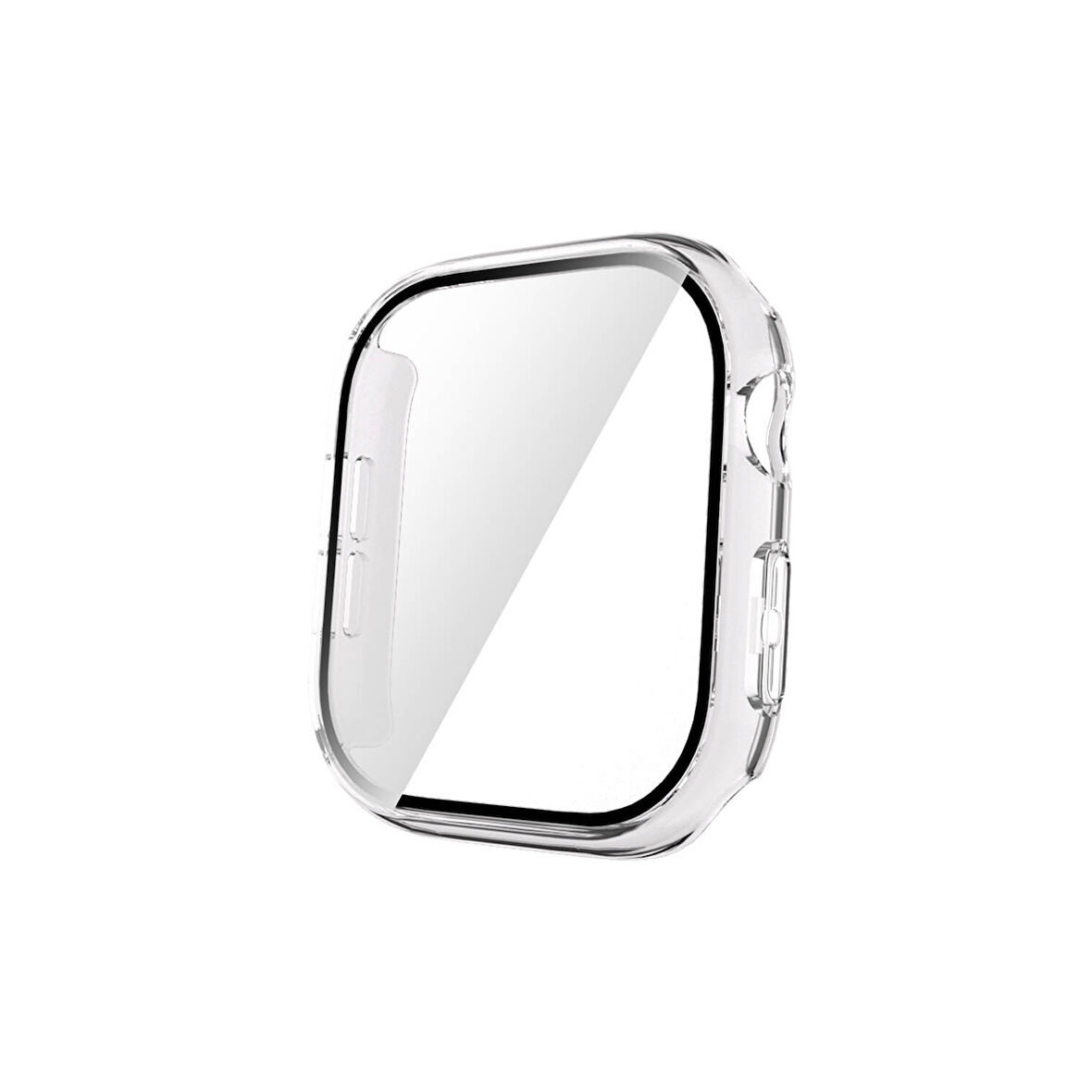 Forzacase Apple Watch 10 46mm Önü Kapalı Ekran Korumalı Sert Rubber Kılıf - FC015