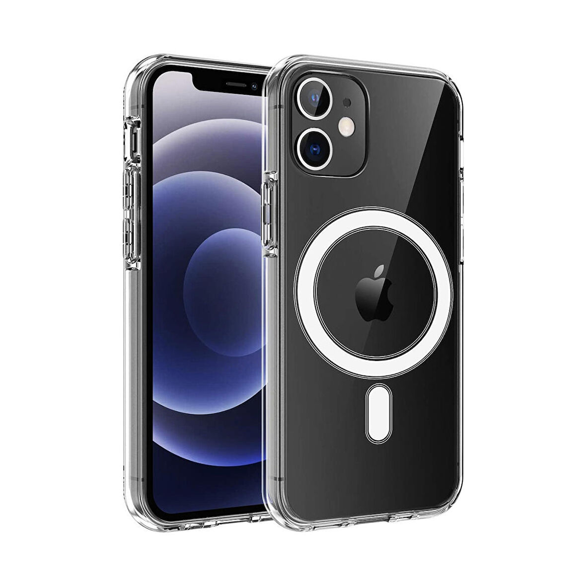 Forzacase iPhone 14 Plus ile Manyetik Kablosuz Şarj Özellikli Sert TPU Kılıf - FC022