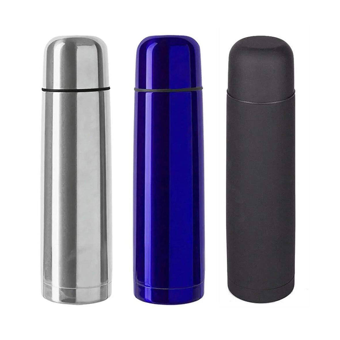 Forzacase Paslanmaz Çelik 500 ml 12 Saat Sıcak Soğuk Tutan Çay Kahve Su Termosu Deri Kılıflı - FC044