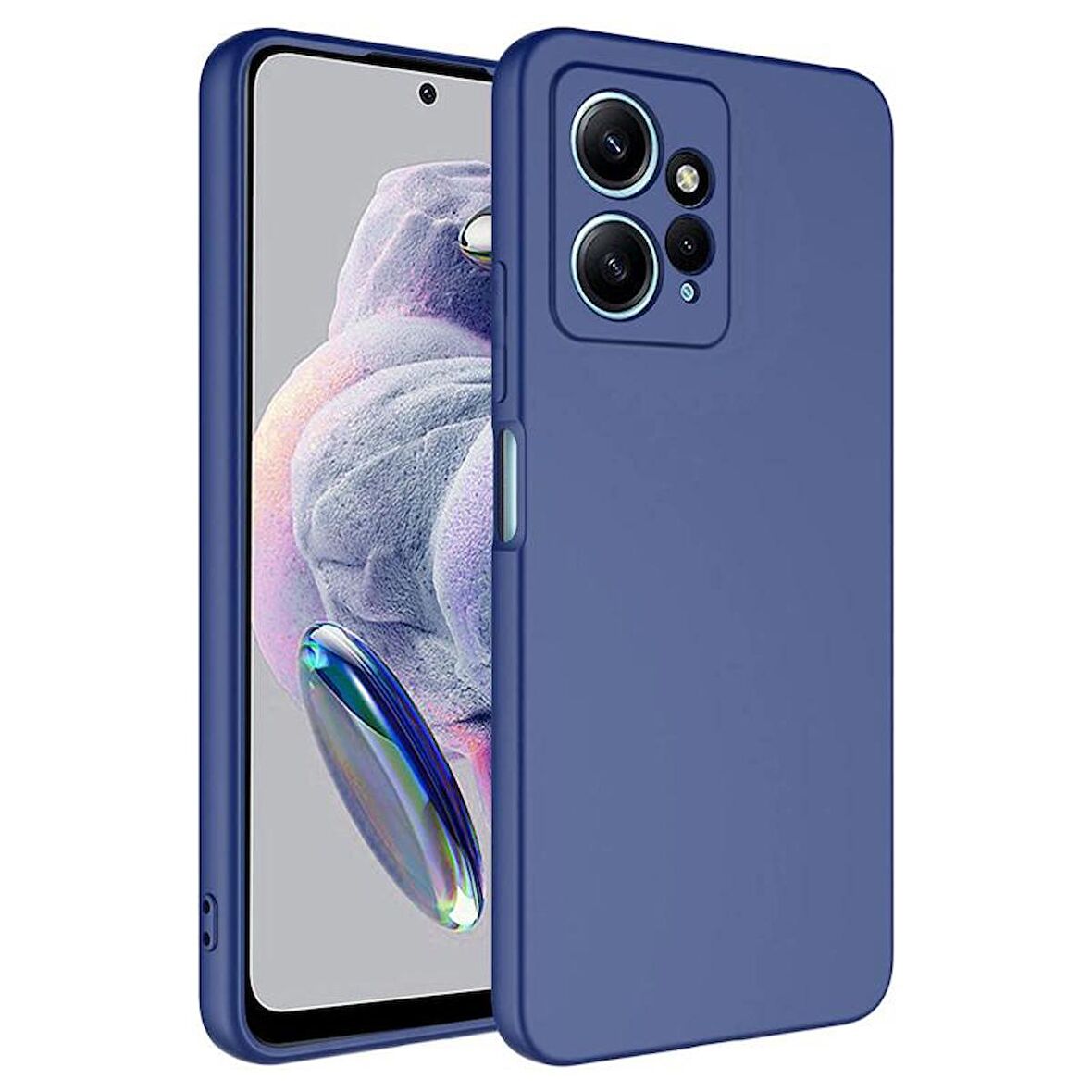 Forzacase Xiaomi Redmi Note 12 4G uyumlu Liquid Serisi İçi Kadife Lansman Silikon Kılıf