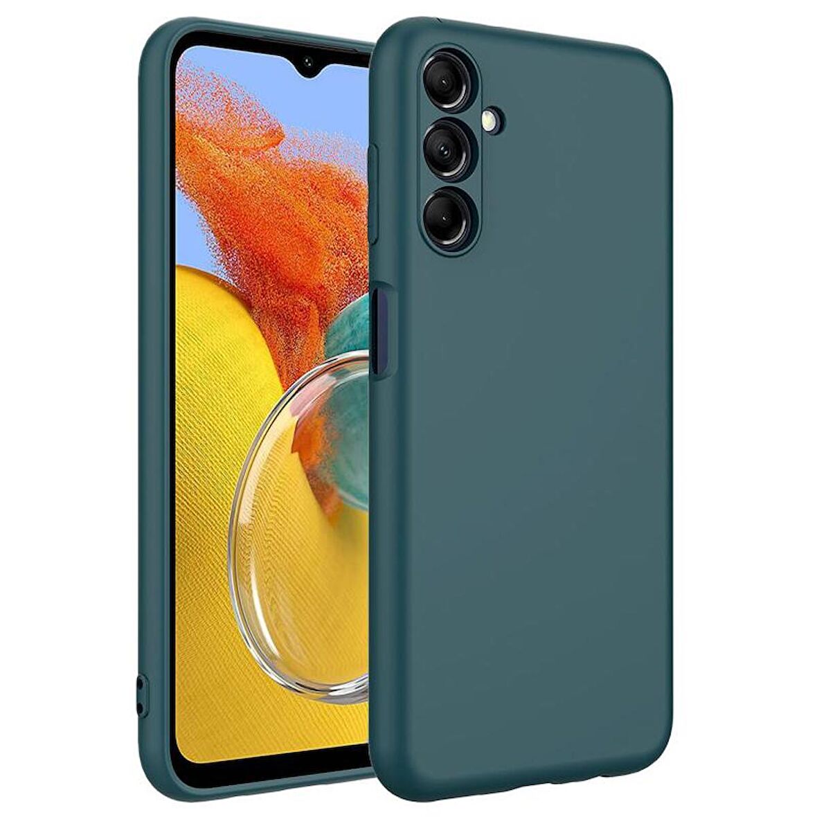Forzacase Samsung Galaxy M14 uyumlu Liquid Serisi İçi Kadife Lansman Silikon Kılıf