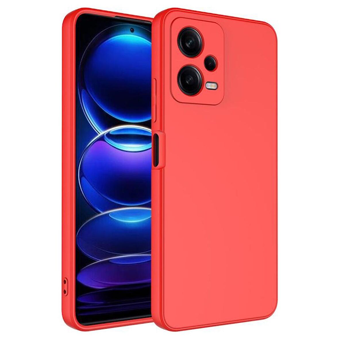 Forzacase Xiaomi Redmi Note 12 5G uyumlu Liquid Serisi İçi Kadife Lansman Silikon Kılıf