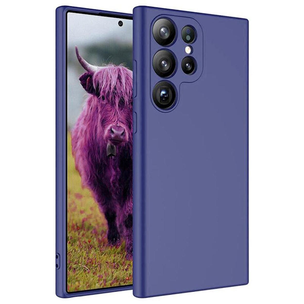 Forzacase Samsung Galaxy S23 Ultra uyumlu Liquid Serisi İçi Kadife Lansman Silikon Kılıf