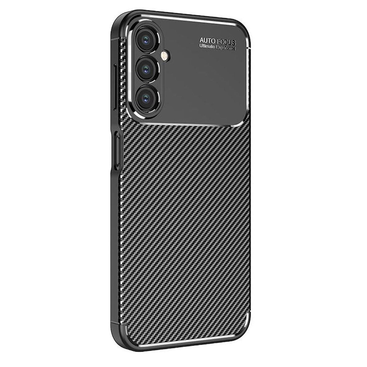 Forzacase Samsung Galaxy A24 uyumlu Onix Serisi Carbon Fieber Silikon Kılıf