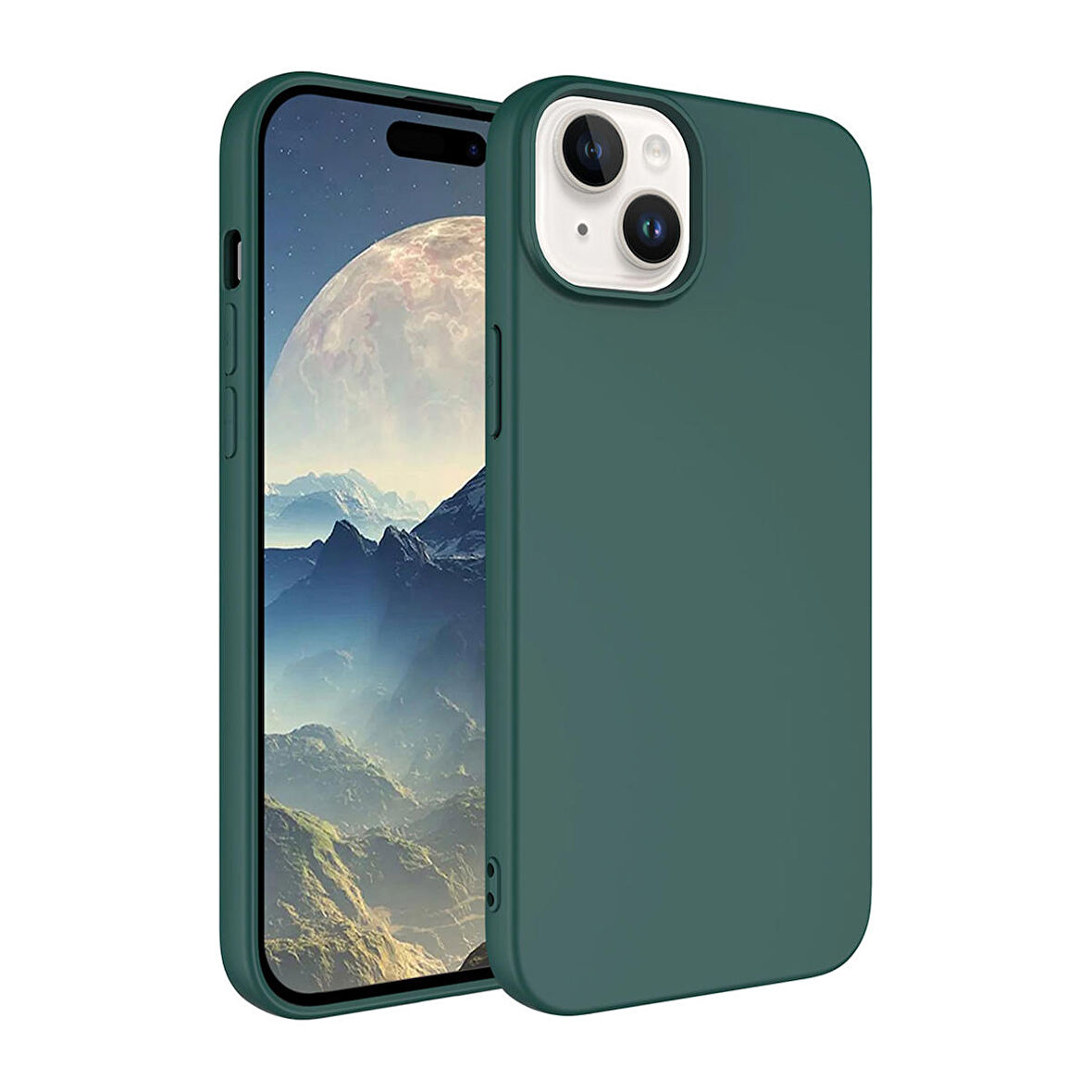 Forzacase iPhone 15 Plus uyumlu Liquid Serisi İçi Kadife Lansman Silikon Kılıf