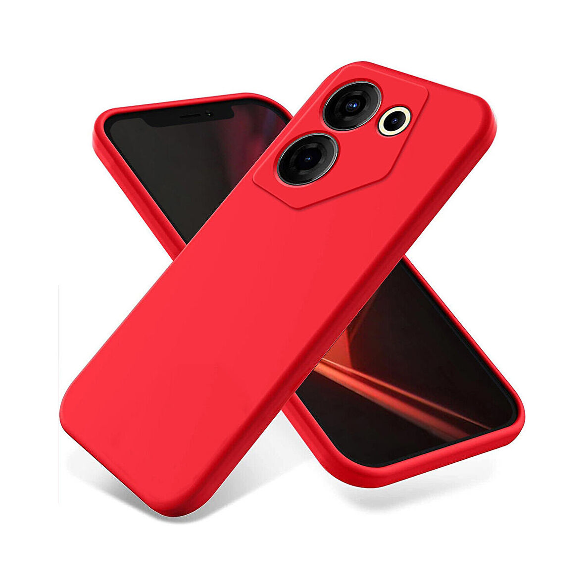 Forzacase Tecno Camon 20 Pro 5G uyumlu Liquid Serisi İçi Kadife Lansman Silikon Kılıf