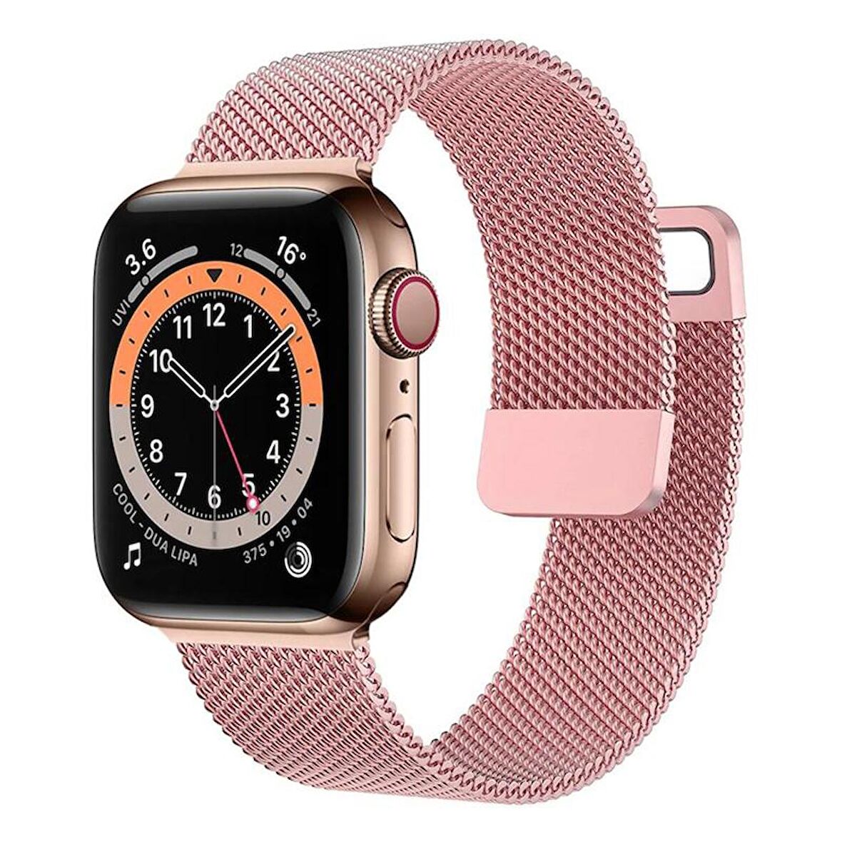 Forzacase Apple Watch 8 45mm ile uyumlu Metal Mıknatıslı Kordon Kayış - FC157