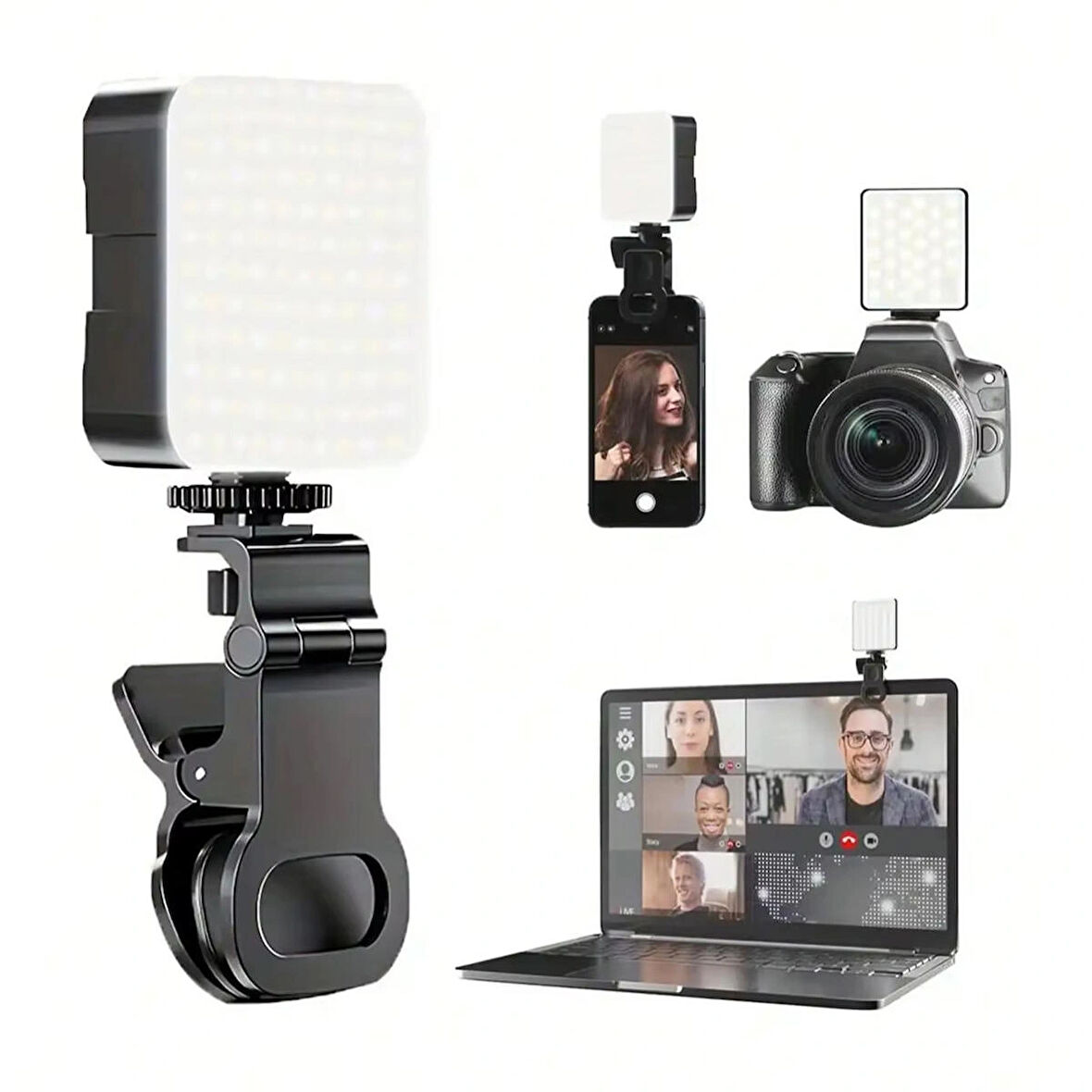 Forzacase Cep Telefonu , Kameralar ve PC için Şarj Edilebilir Ürün Çekim Video Işığı Softbox - FC1023