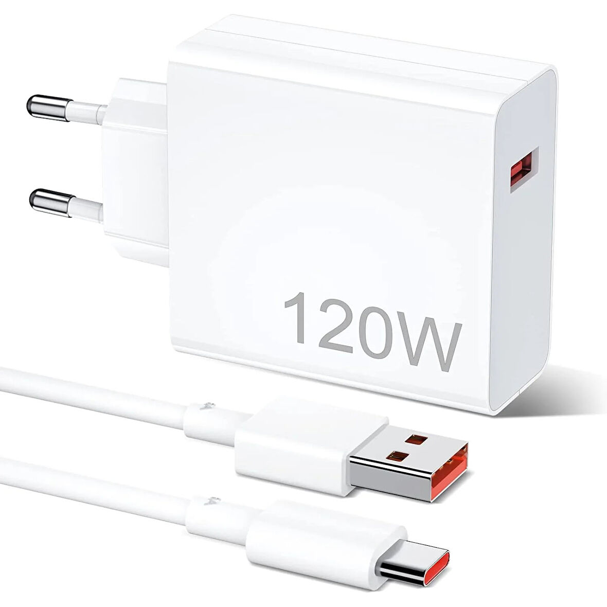 Forzacase Galaxy Tab A9 Serisi ile uyumlu Hızlı Şarj Destekli 120W Type-C USB Şarj Cihazı Set FC1025