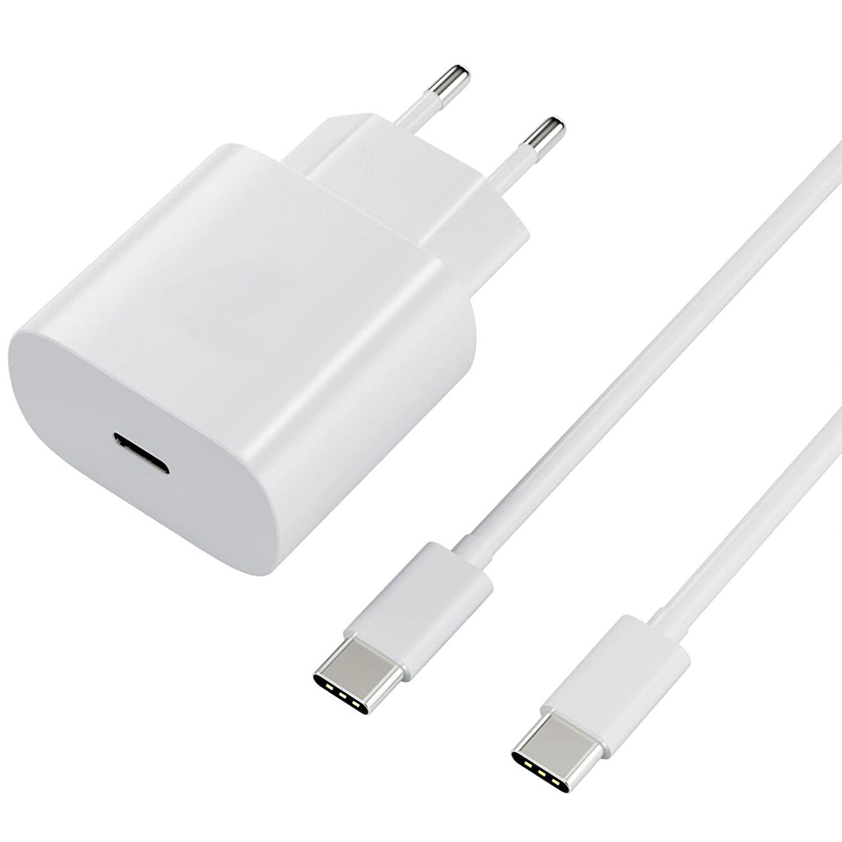 Forzacase Hızlı Şarj Destekli 25W Type-C to Type-C Şarj Cihazı Adaptör Kablo Set - FC1026