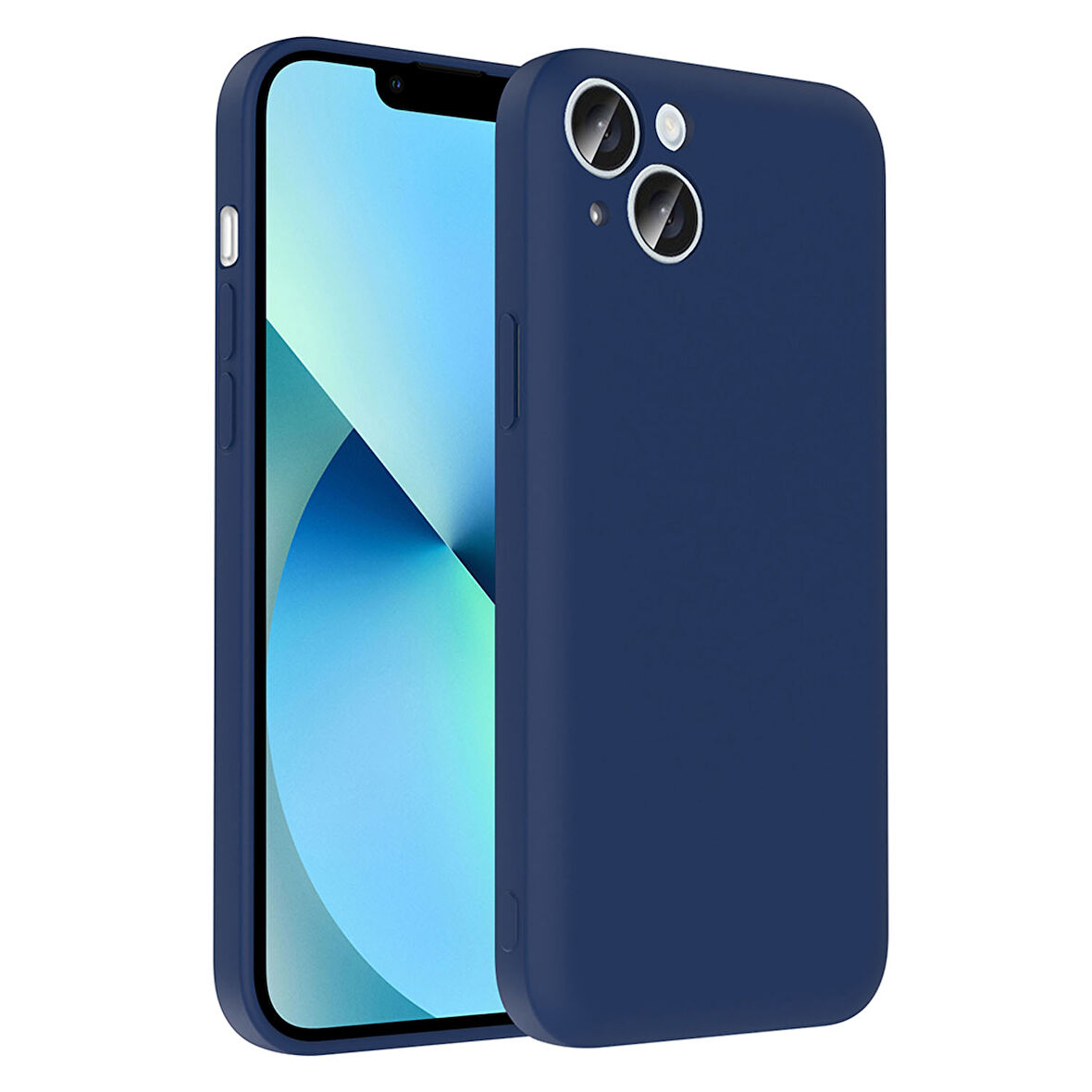 Forzacase iPhone 14 ile uyumlu Kamera Korumalı Kartlık Hazneli Silikon Kılıf - FC1040