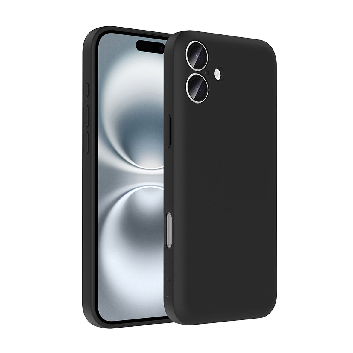 Forzacase iPhone 16 ile uyumlu Kamera Korumalı Kartlık Hazneli Silikon Kılıf - FC1040