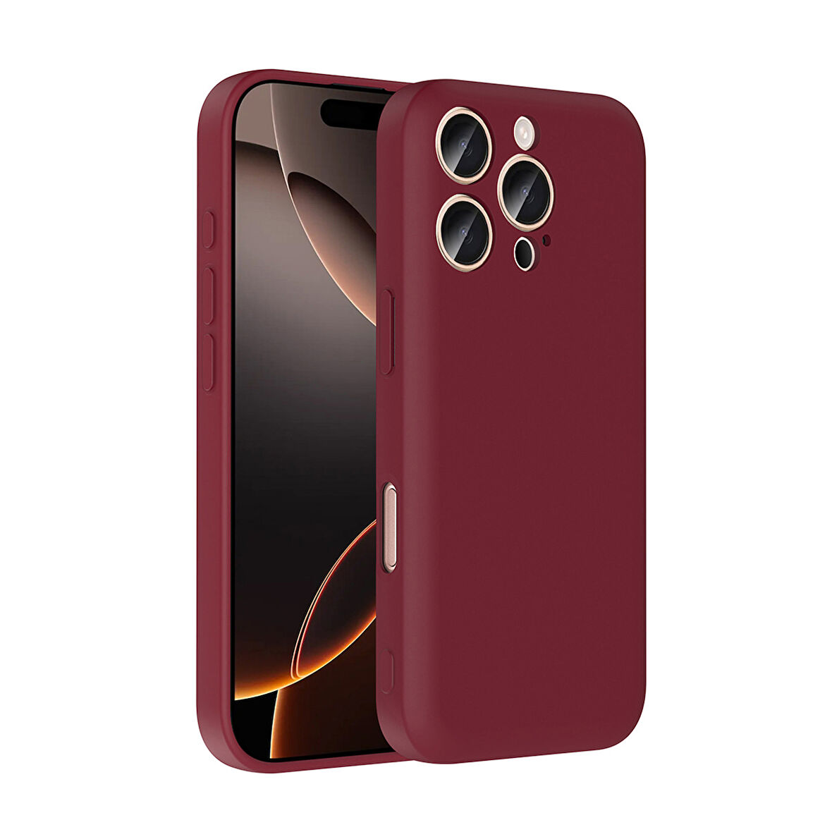 Forzacase iPhone 15 Pro ile uyumlu Kamera Korumalı Kartlık Hazneli Silikon Kılıf - FC1040