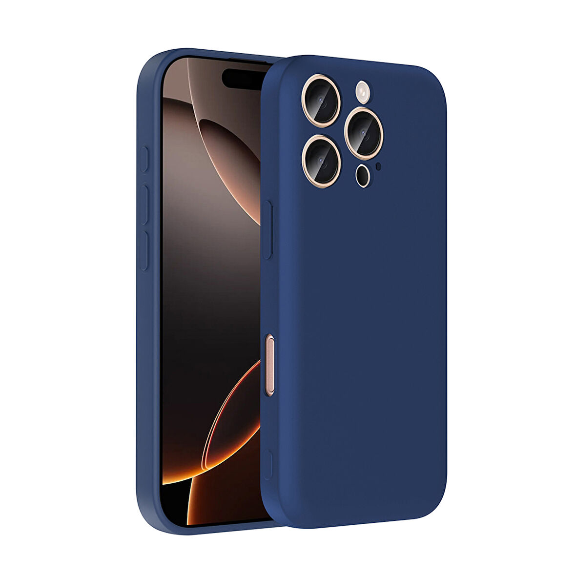 Forzacase iPhone 15 Pro ile uyumlu Kamera Korumalı Kartlık Hazneli Silikon Kılıf - FC1040