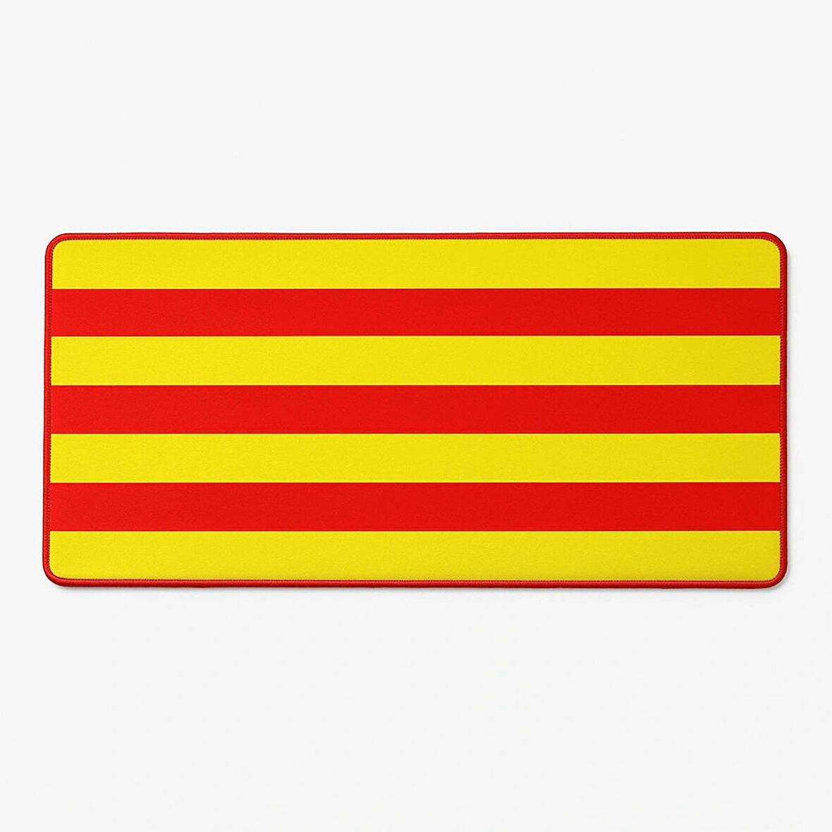 Forzacase Sarı - Kırmızı Kaymaz Tabanlı Mouse Pad Büyük Boy Gaming Oyuncu uyumlu XL 70 x 30 cm - FC1067