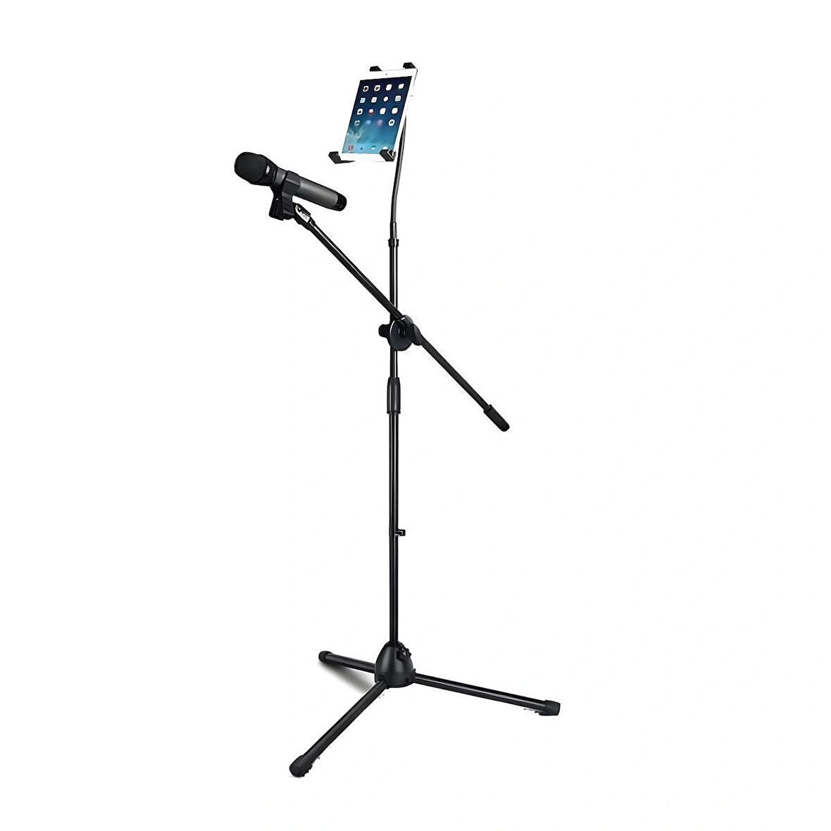 Forzacase Tablet Tutuculu 360 Döner Profesyonel Metal Mikrofon Standı 140 cm  - FC1077